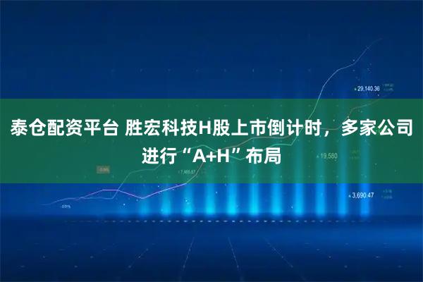 泰仓配资平台 胜宏科技H股上市倒计时，多家公司进行“A+H”布局
