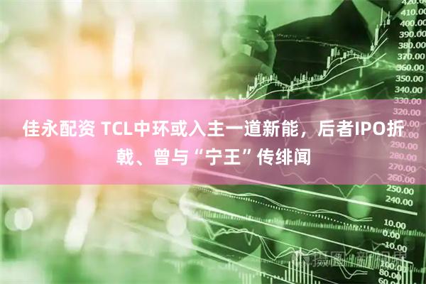 佳永配资 TCL中环或入主一道新能，后者IPO折戟、曾与“宁王”传绯闻